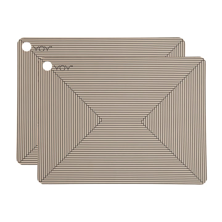 OYOY Platzdecke mit Print 2er Pack - Clay - OYOY