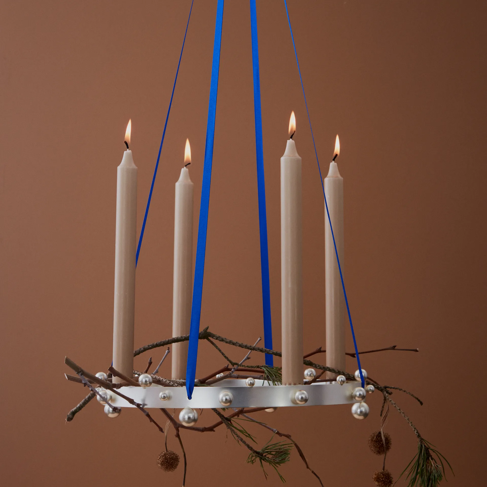 Pearl Adventskerzenhalter, Silver OYOY