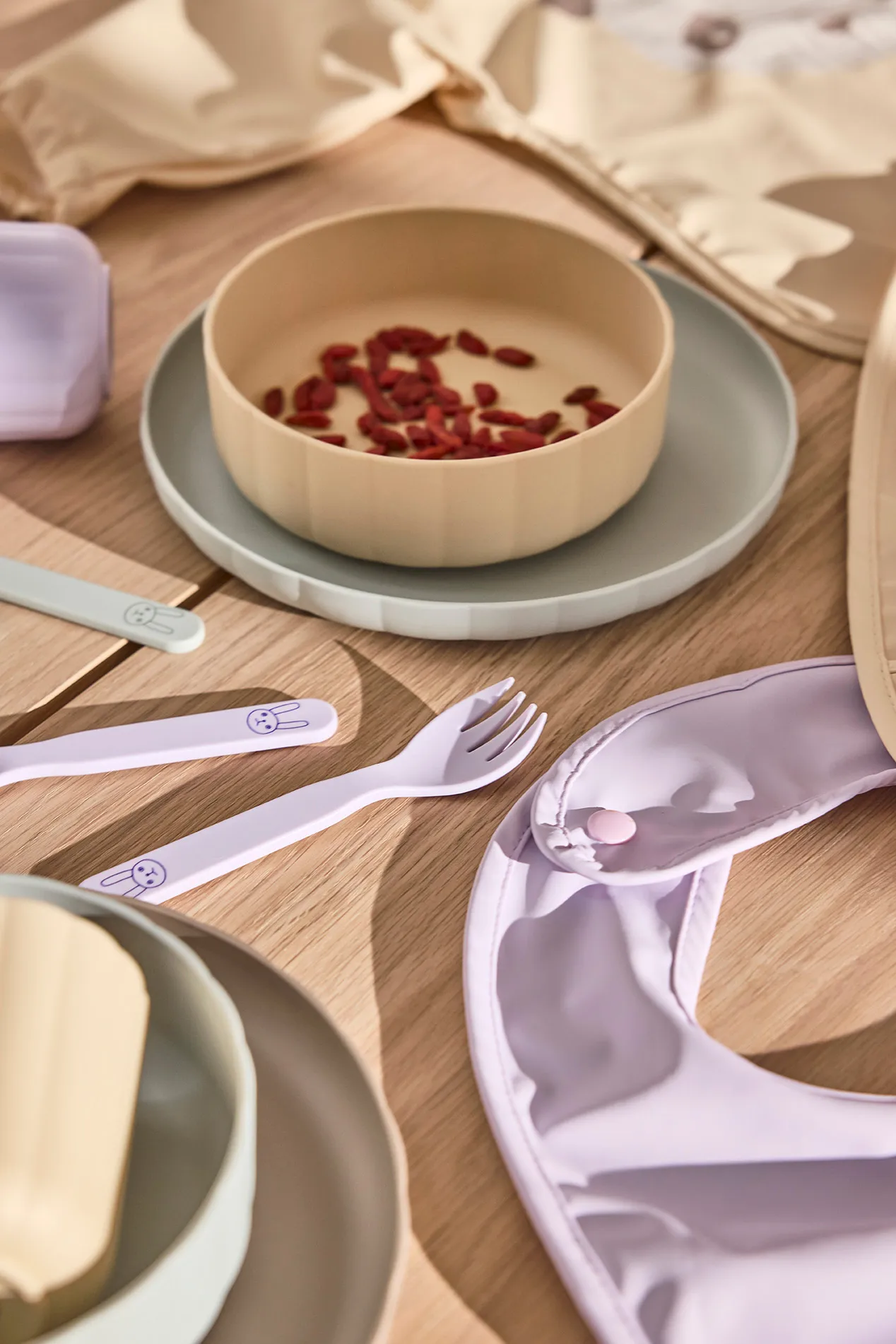 Pullo Kinderbesteckset, Lavender OYOY
