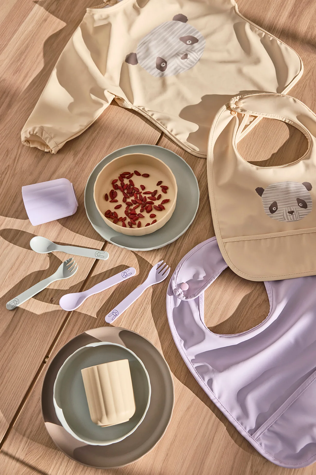 Pullo Kinderbesteckset, Pale Mint OYOY