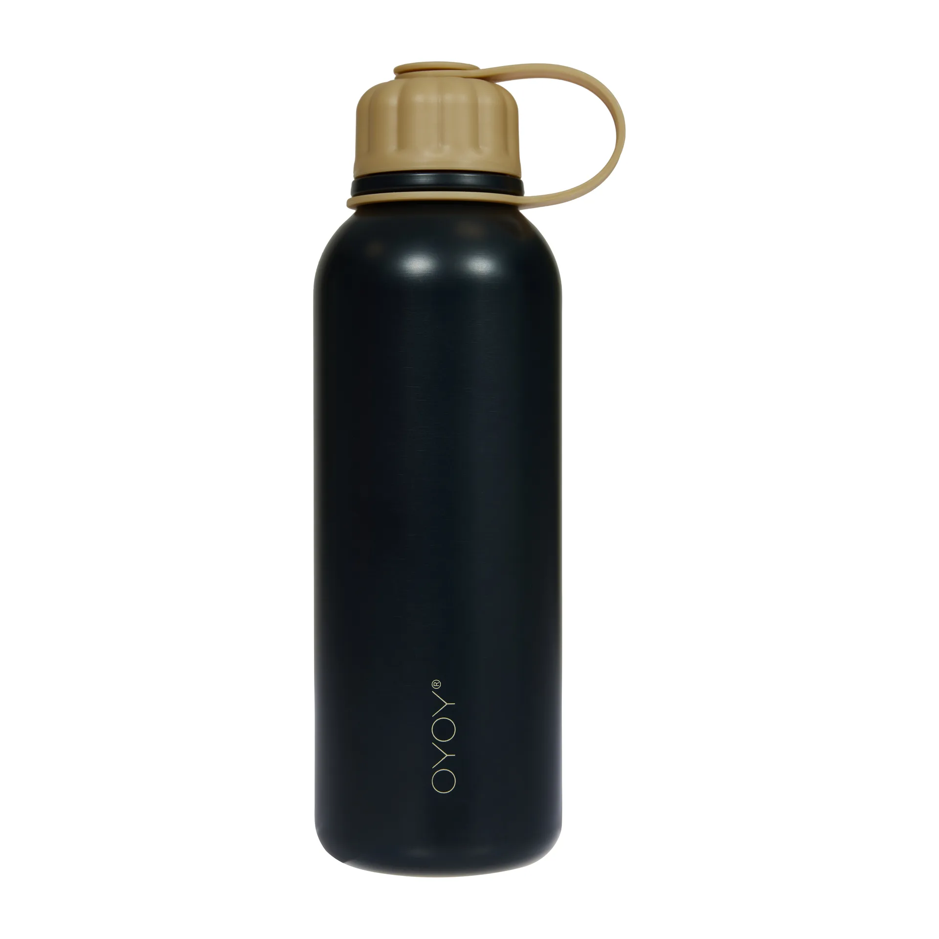 Pullo Wasserflasche 52cl, Anthracite-Camel OYOY