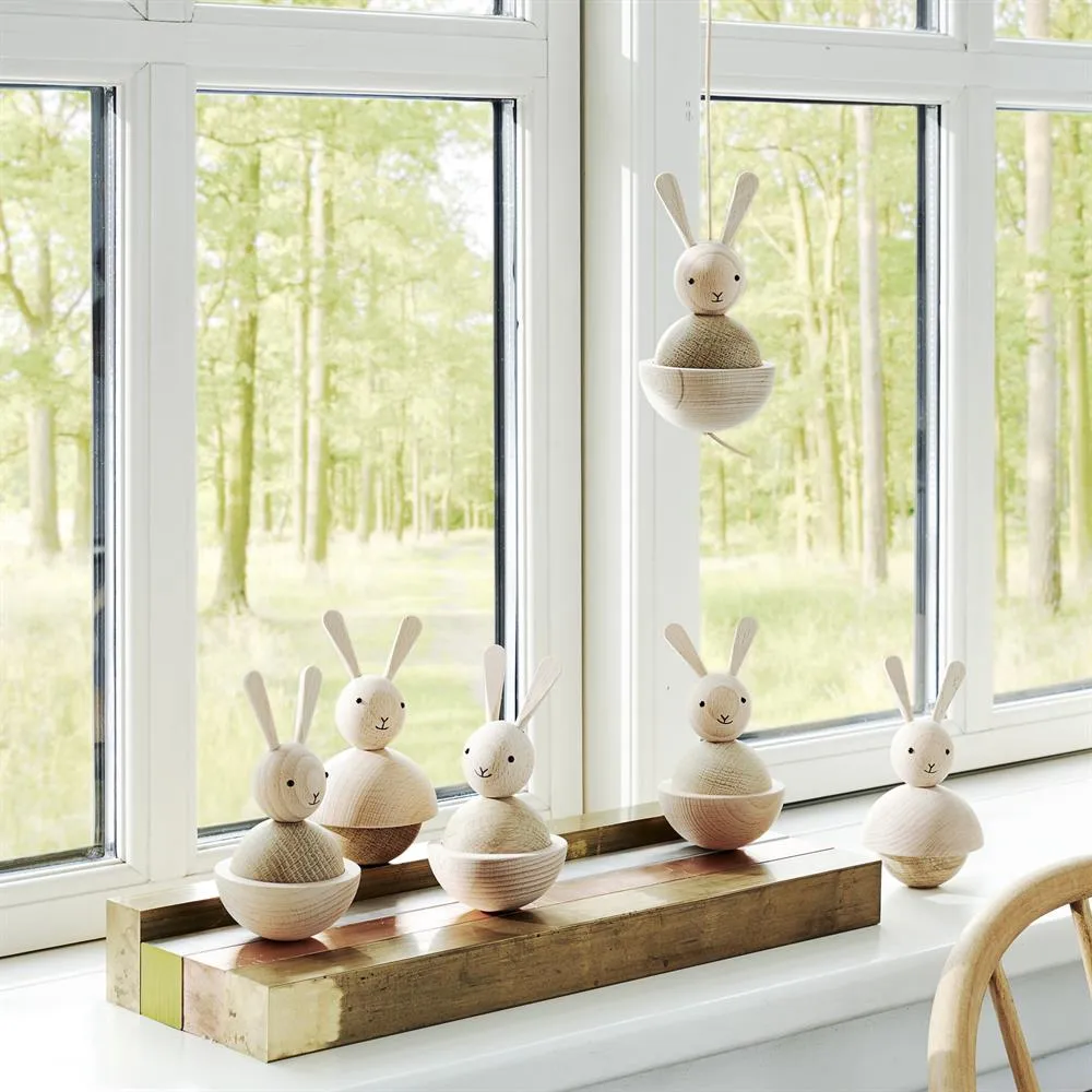 Rabbit Holzfigur, Buche-Eiche OYOY