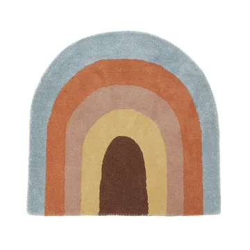 Rainbow Kinderteppich 88 x 90cm - Multi - OYOY