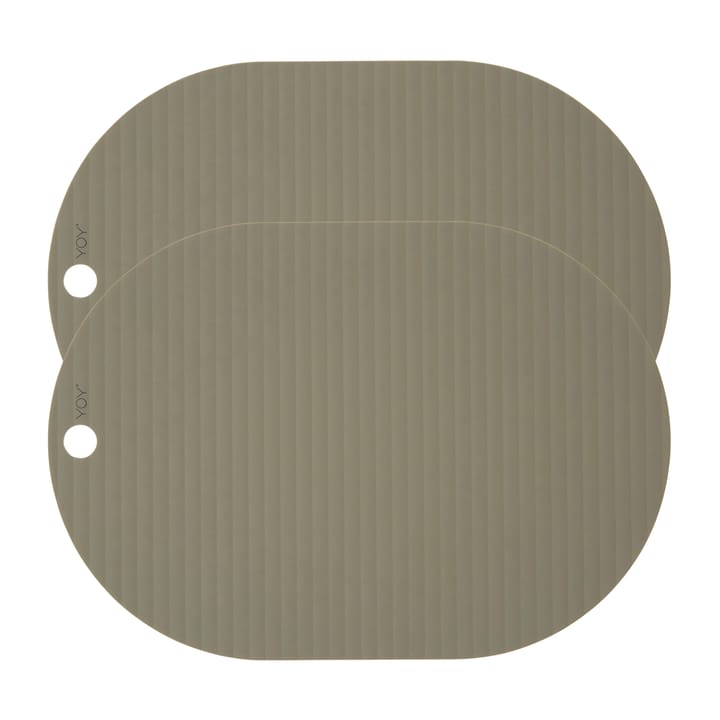 Ribbo Platzdecke 2er Pack, Olive OYOY