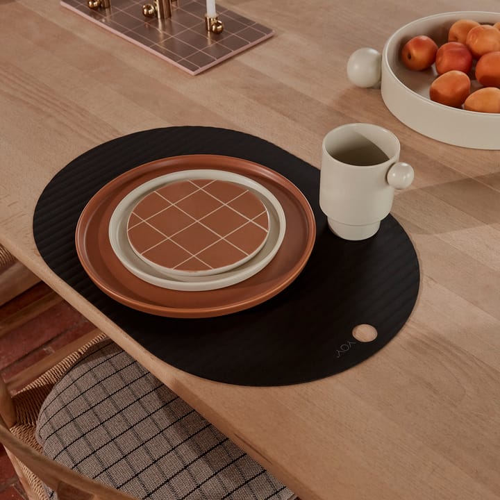 Ribbo Platzdecke 2er Pack, Schwarz OYOY