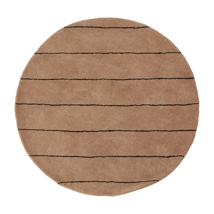 Striped runder Teppich Ø120cm, Choko OYOY