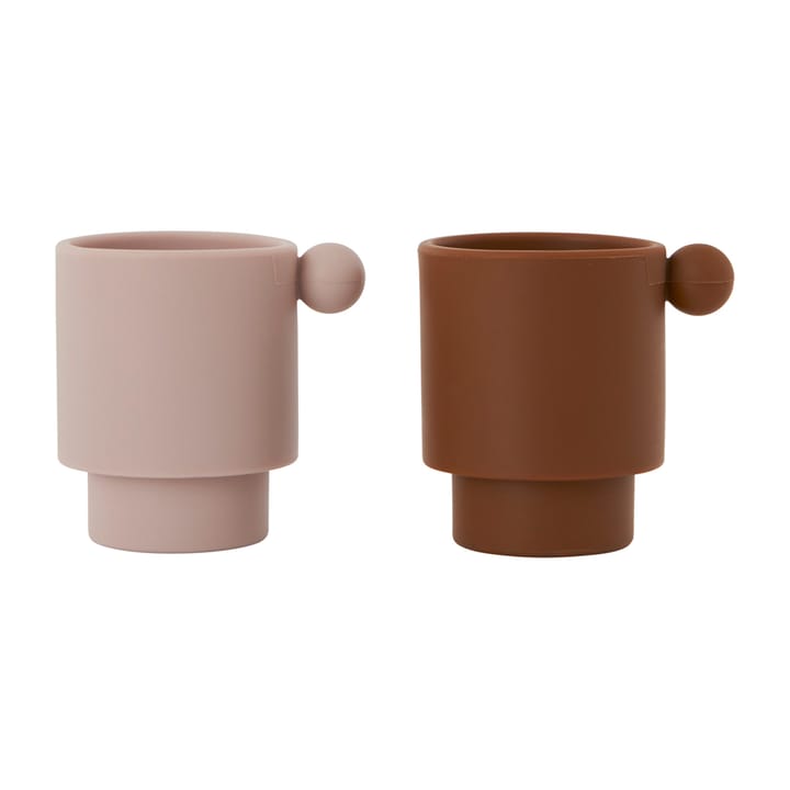 Tiny Inka Tasse 2er Pack - Caramel-rose - OYOY