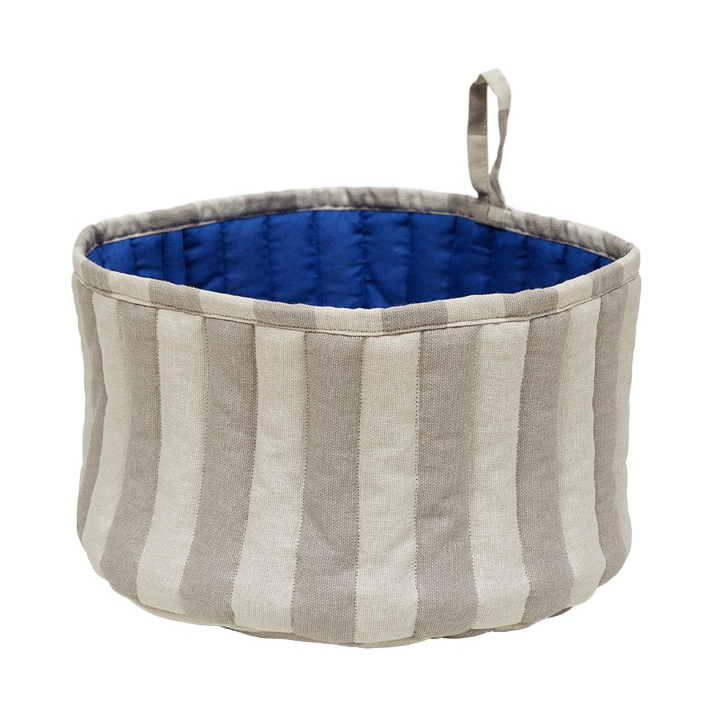 OYOY Toppu Brotkorb Ø24 cm Clay-Optic blue