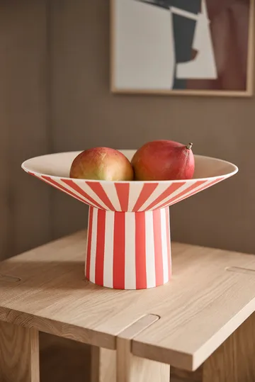 Toppu centerpiece hoch Ø30x17 cm - Red-peach - OYOY