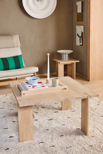 Toppu centerpiece hoch Ø30x17 cm - White-black - OYOY