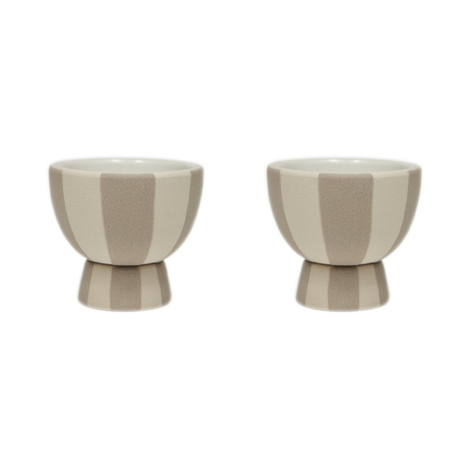 OYOY Toppu Eierbecher 2er-Pack Clay
