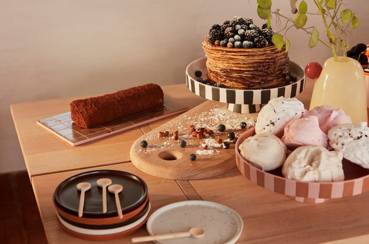 Toppu Servierteller groß Ø27cm, Schwarz-weiß OYOY