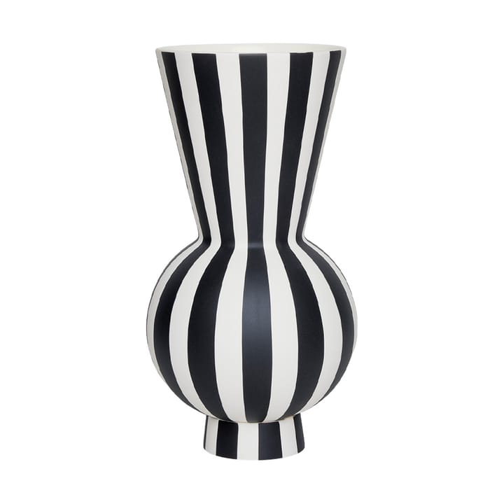 Toppu Vase Ø14,5 cm - Black-White - OYOY