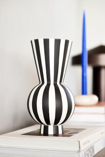 Toppu Vase Ø14,5 cm - Black-White - OYOY