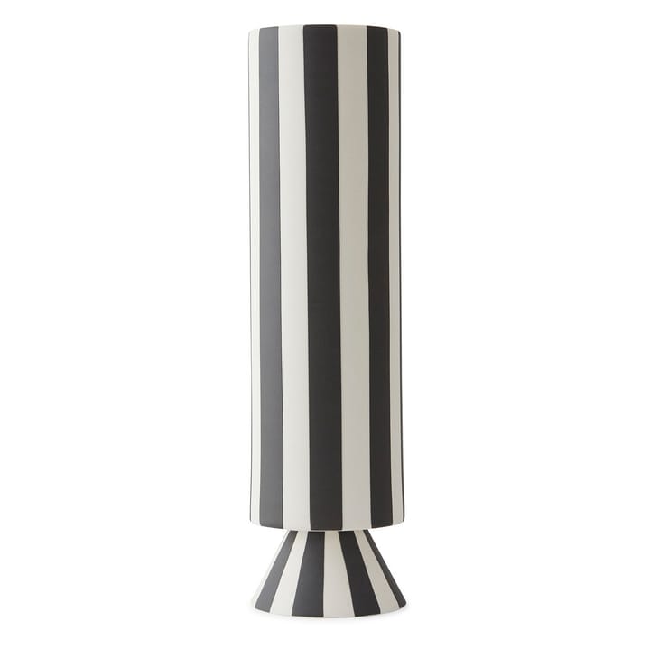 Toppu Vase 31cm - Weiß-schwarz - OYOY