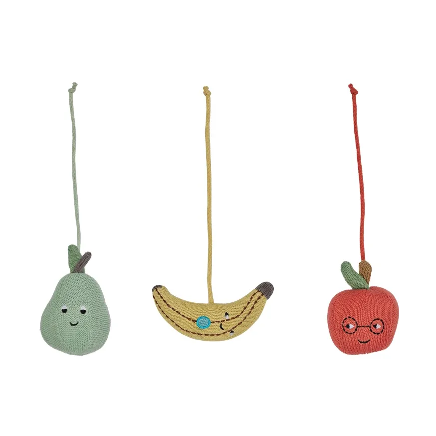 OYOY Yummi Play Spielzeuge für Babygym Yellow-red-green