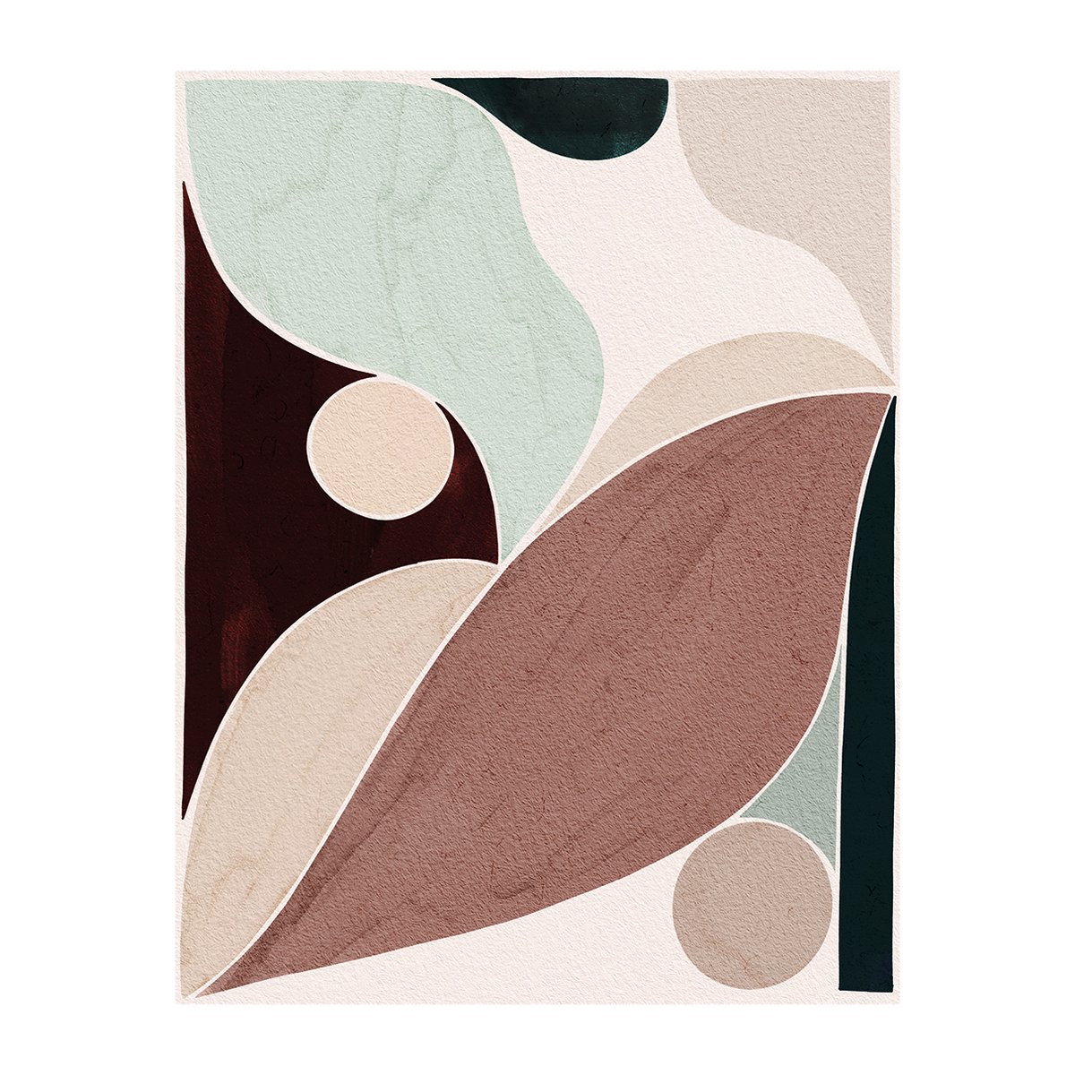 Paper Collective Autumn Poster 50 x 70cm | Skandinavisches Design | Poster | Braun