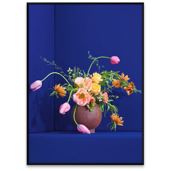 Blomst 01 Blue Poster - 70 x 100cm - Paper Collective