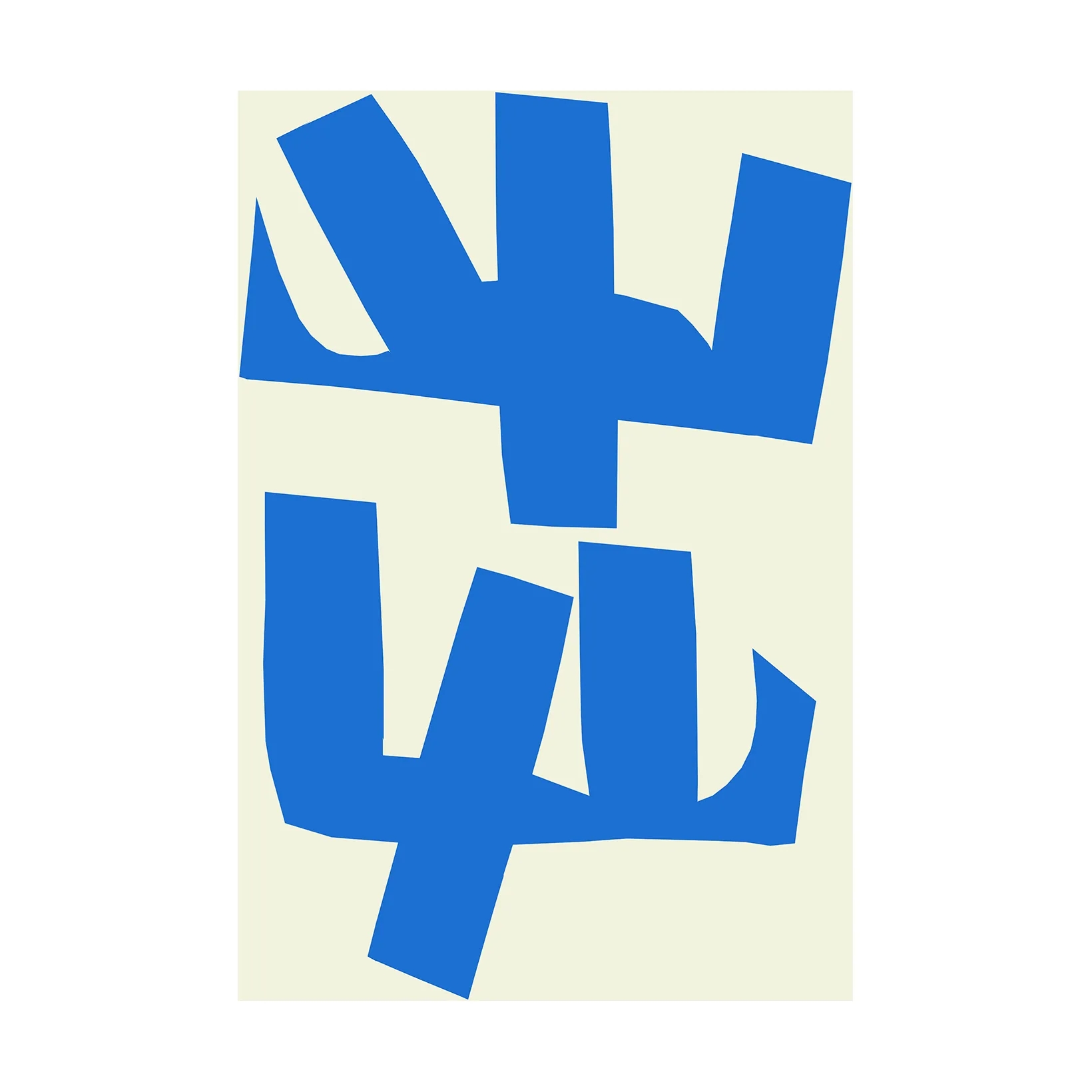 Blue Branches Poster, 30x40 cm Paper Collective