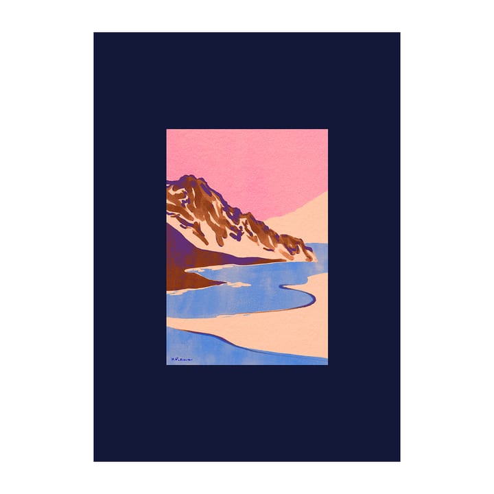 Blue Landscape Poster - 30 x 40cm - Paper Collective