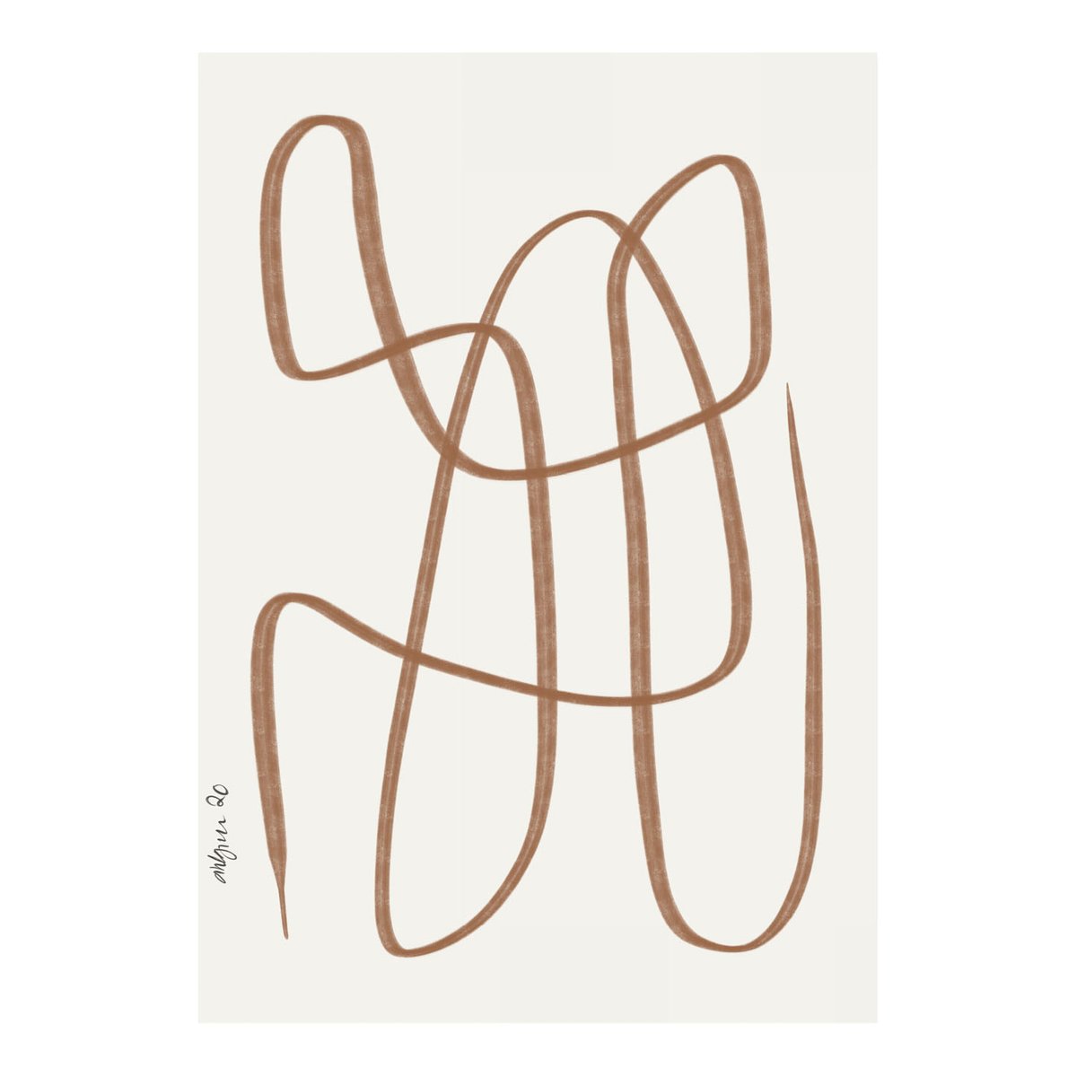 Paper Collective Different Ways Poster braun 50 x 70cm