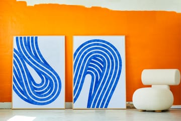 Entropy Blue 01 Poster - 50 x 70cm - Paper Collective