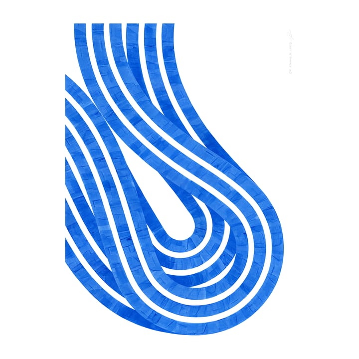 Entropy Blue 02 Poster - 30 x 40cm - Paper Collective