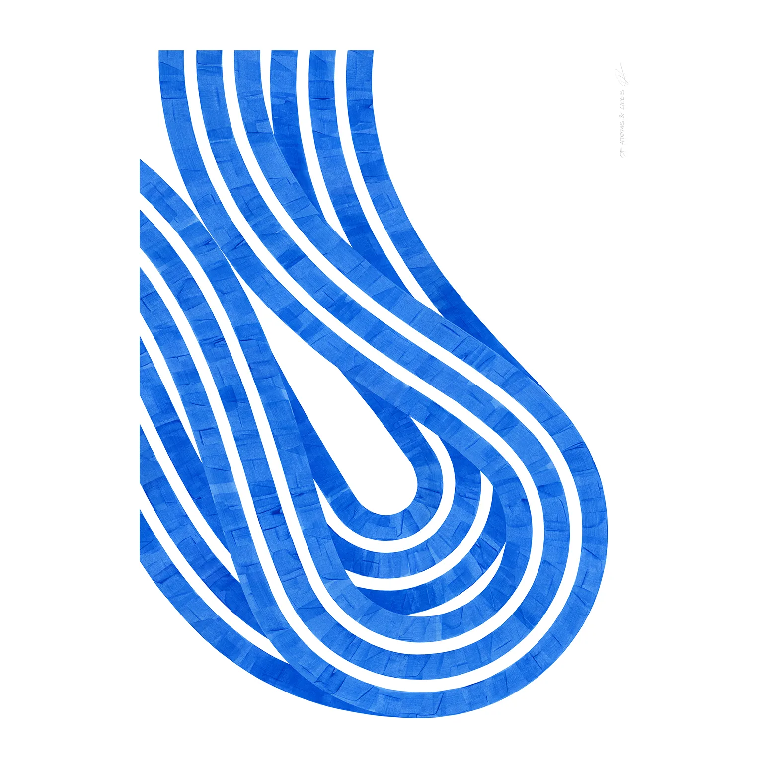 Entropy Blue 02 Poster, 50 x 70cm Paper Collective