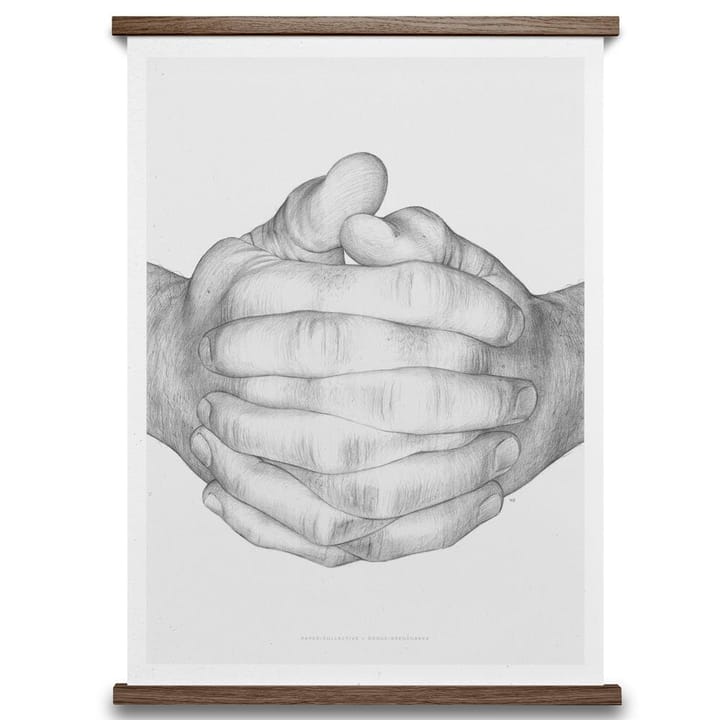 Folded Hands Poster, 50 x 70cm Paper Collective