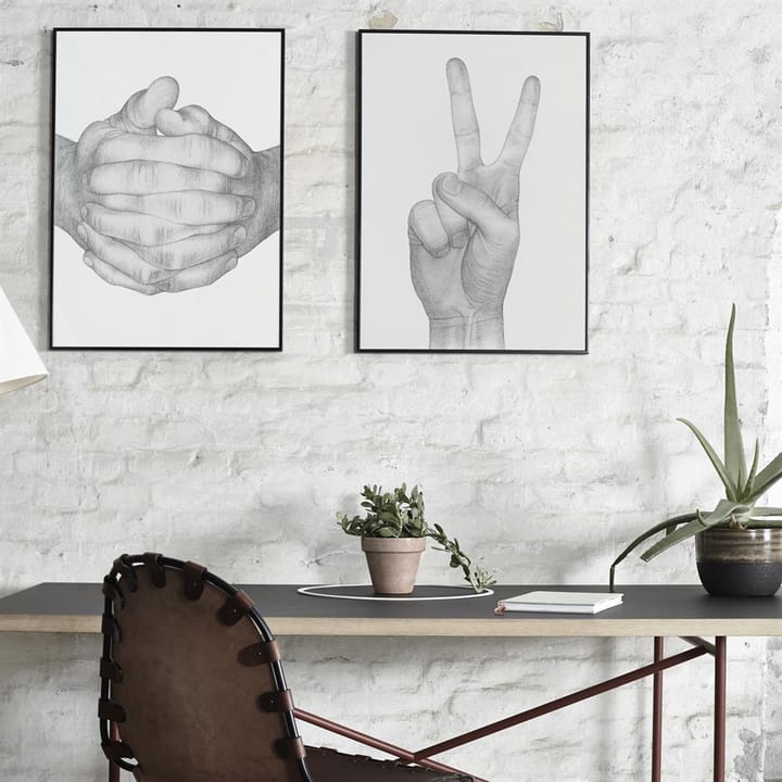 Folded Hands Poster, 50 x 70cm Paper Collective