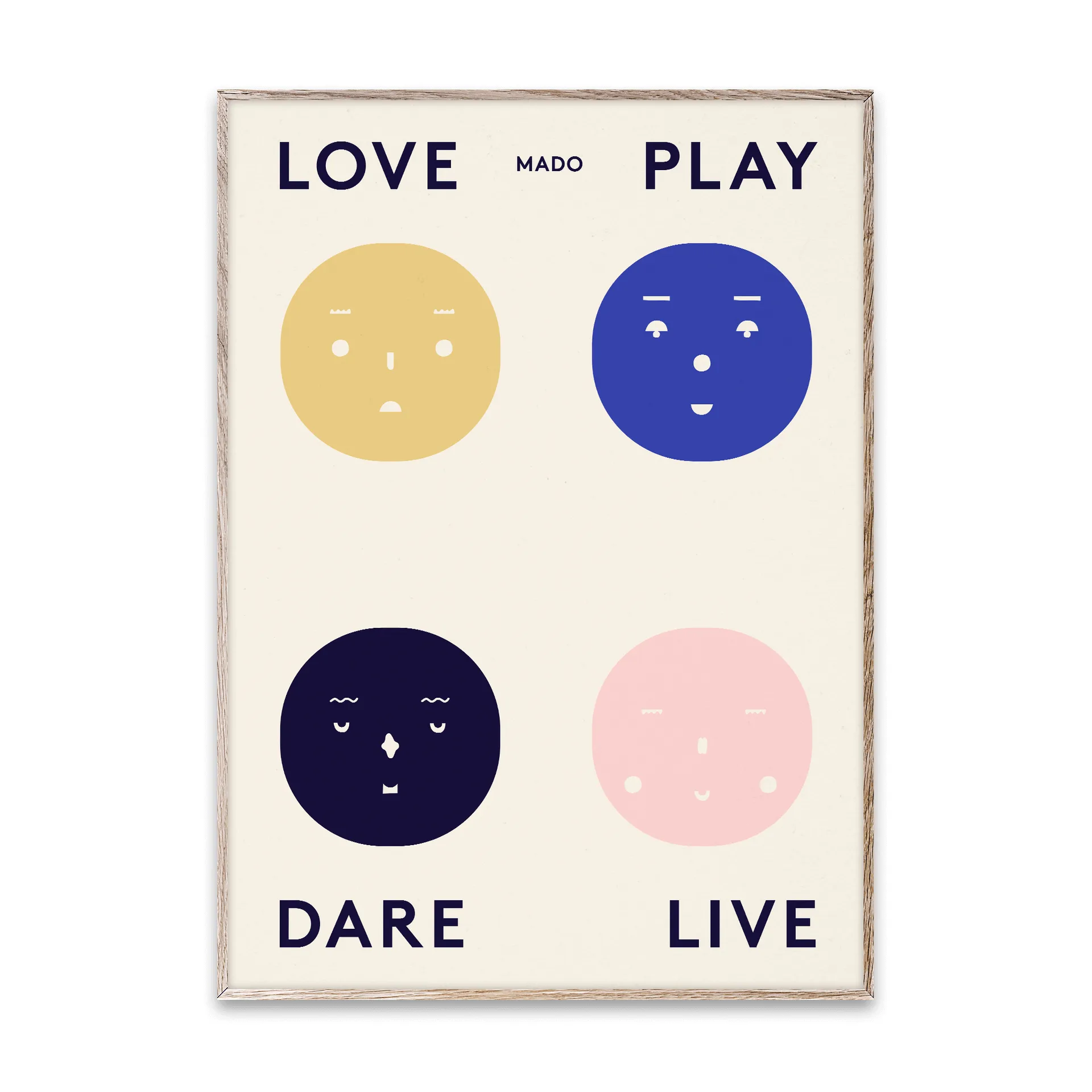 Four Feelings Poster, 50 x 70cm Paper Collective