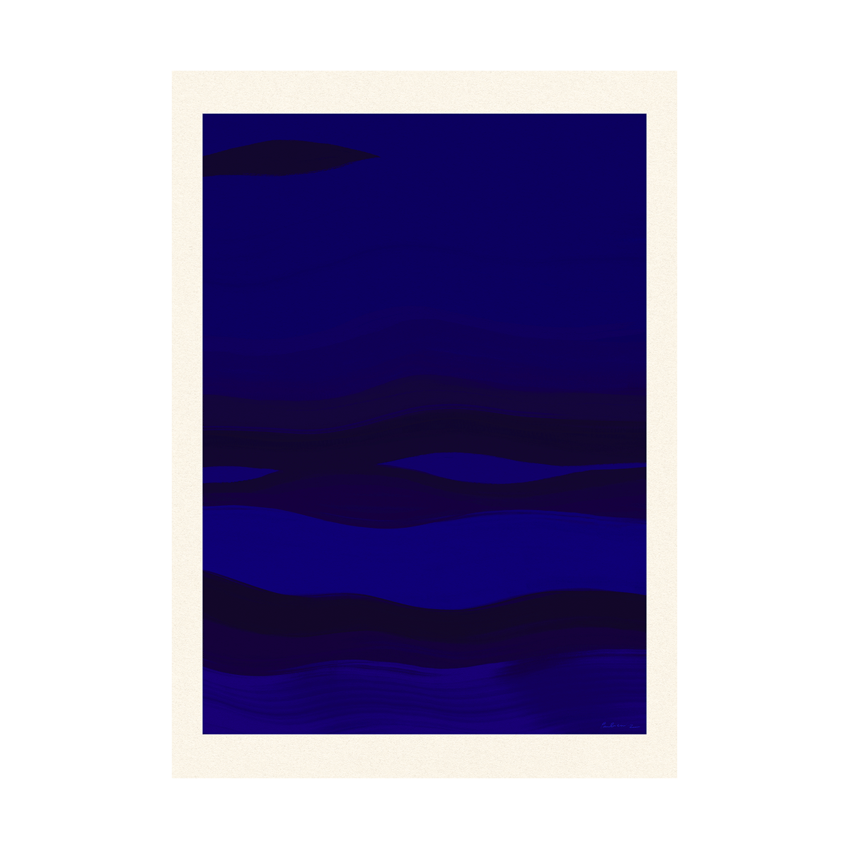 Paper Collective From Afar Poster 30 x 40cm | Skandinavisches Design | Poster | Blau
