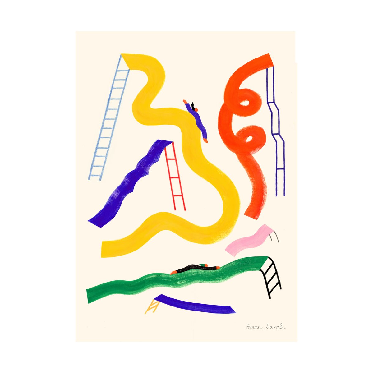 Paper Collective Glisser Poster 50x70 cm