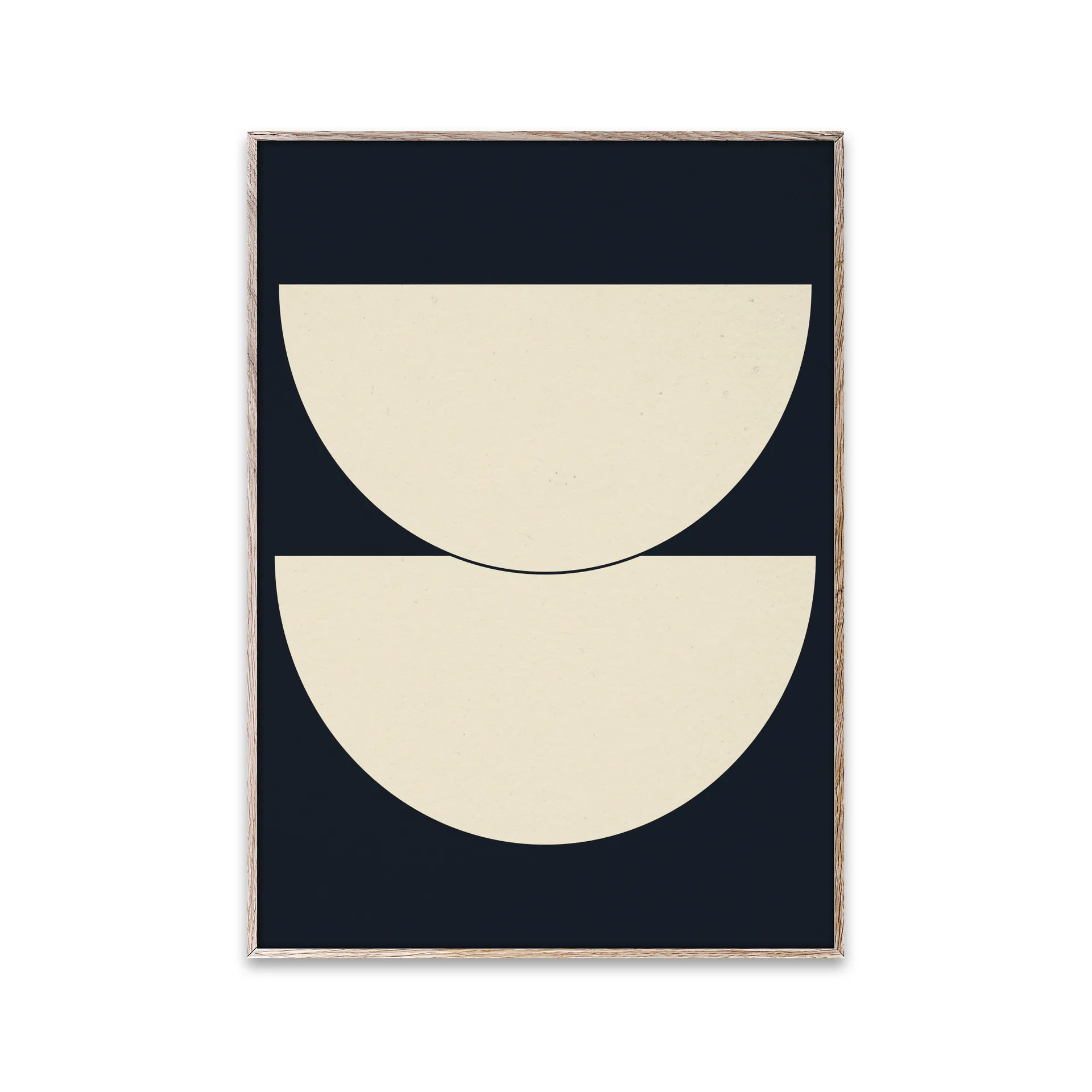 Half Circles I Poster blau, 30 x 40cm Paper Collective