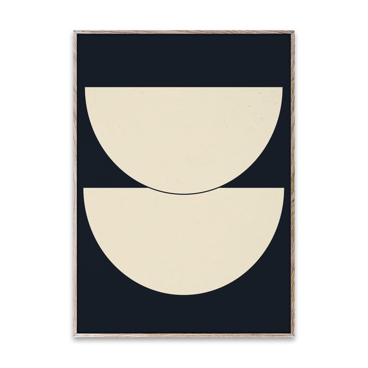 Half Circles I Poster blau, 50 x 70cm Paper Collective
