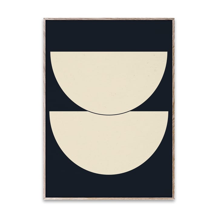 Half Circles I Poster blau - 50 x 70cm - Paper Collective