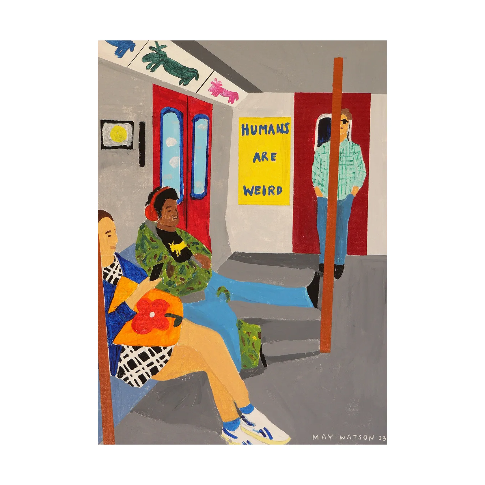 Humans Are Wierd Poster, 50x70 cm Paper Collective