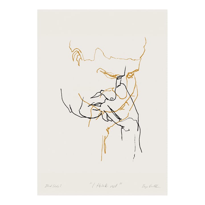 I Think Not 01 (gelb) Poster, 50 x 70cm Paper Collective