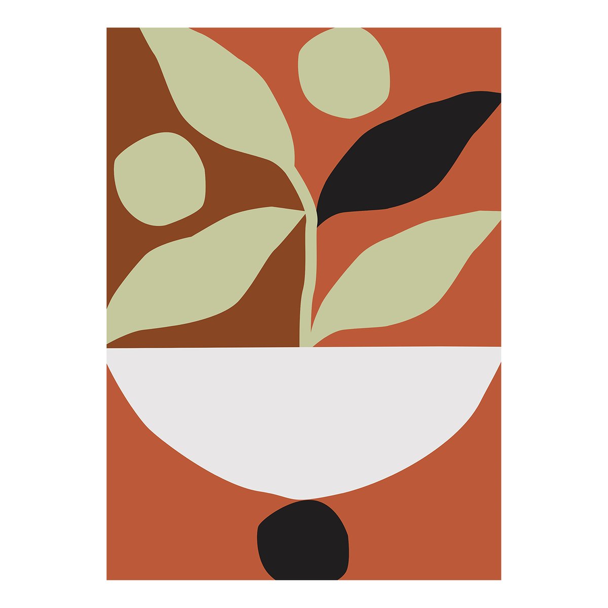 Paper Collective Maceta Poster 30 x 40cm | Skandinavisches Design | Poster | Beige