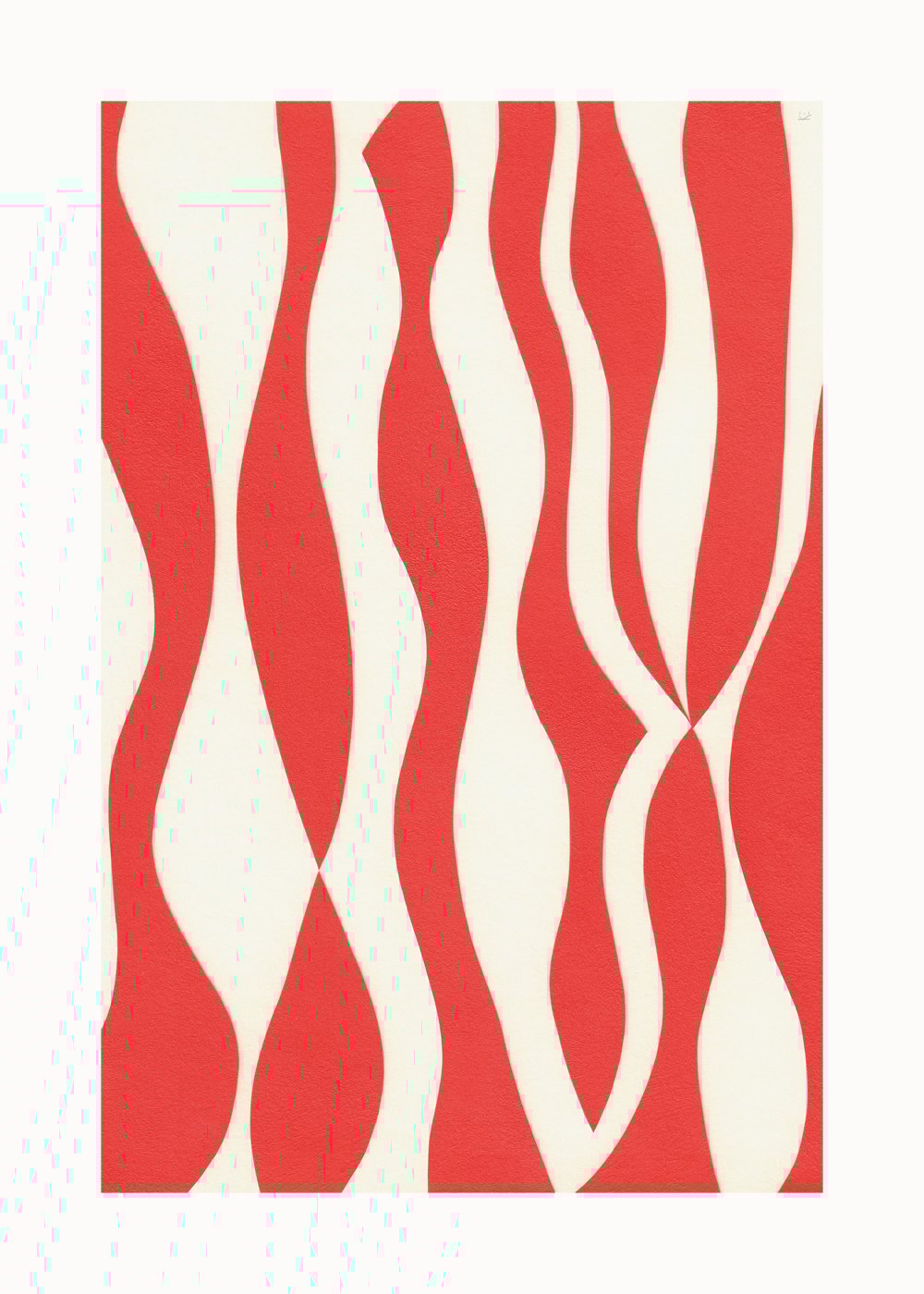 Paper Collective Mirror Poster 50 x 70cm | Skandinavisches Design | Poster | Rot