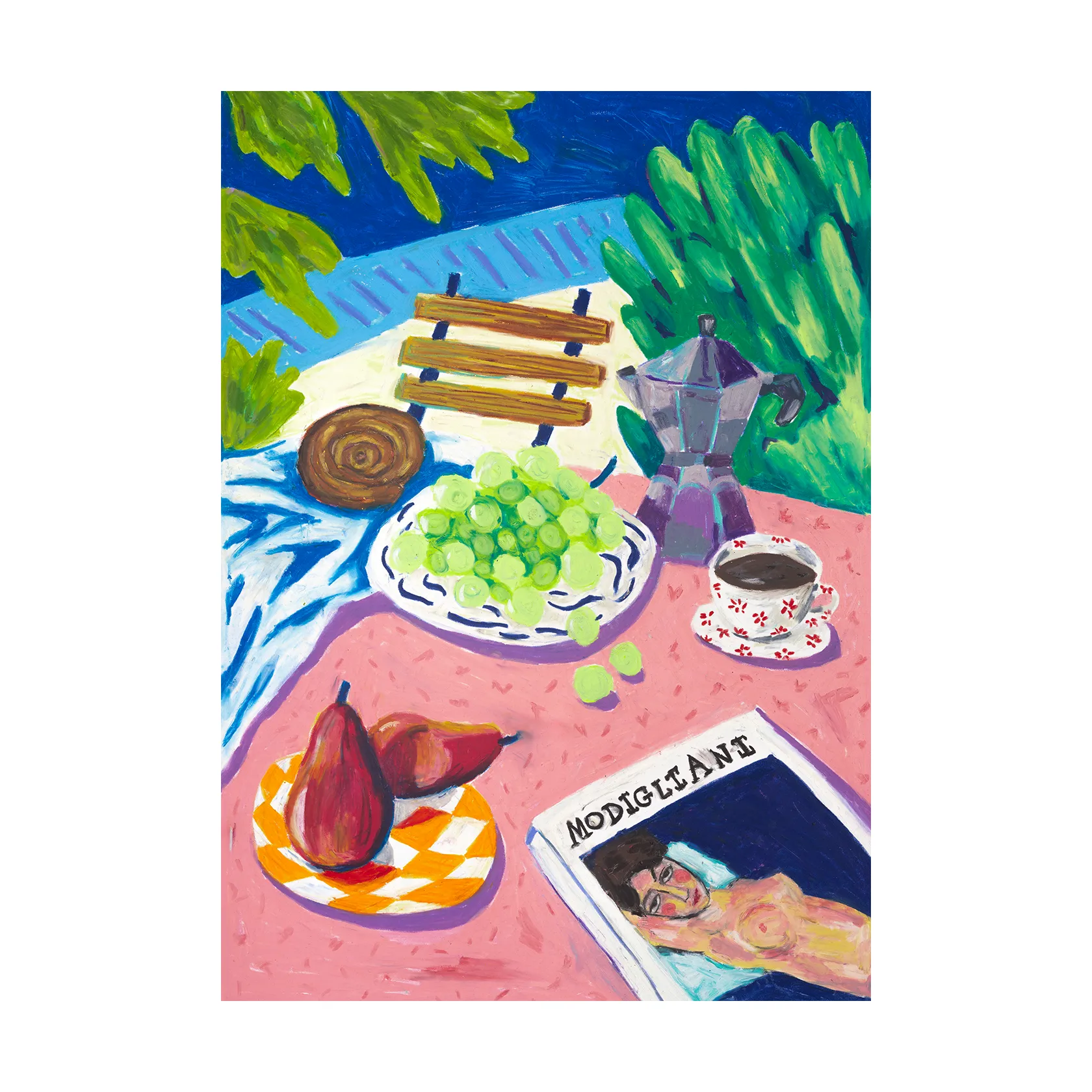 Modigliani in the Garden Poster, 30 x 40cm Paper Collective