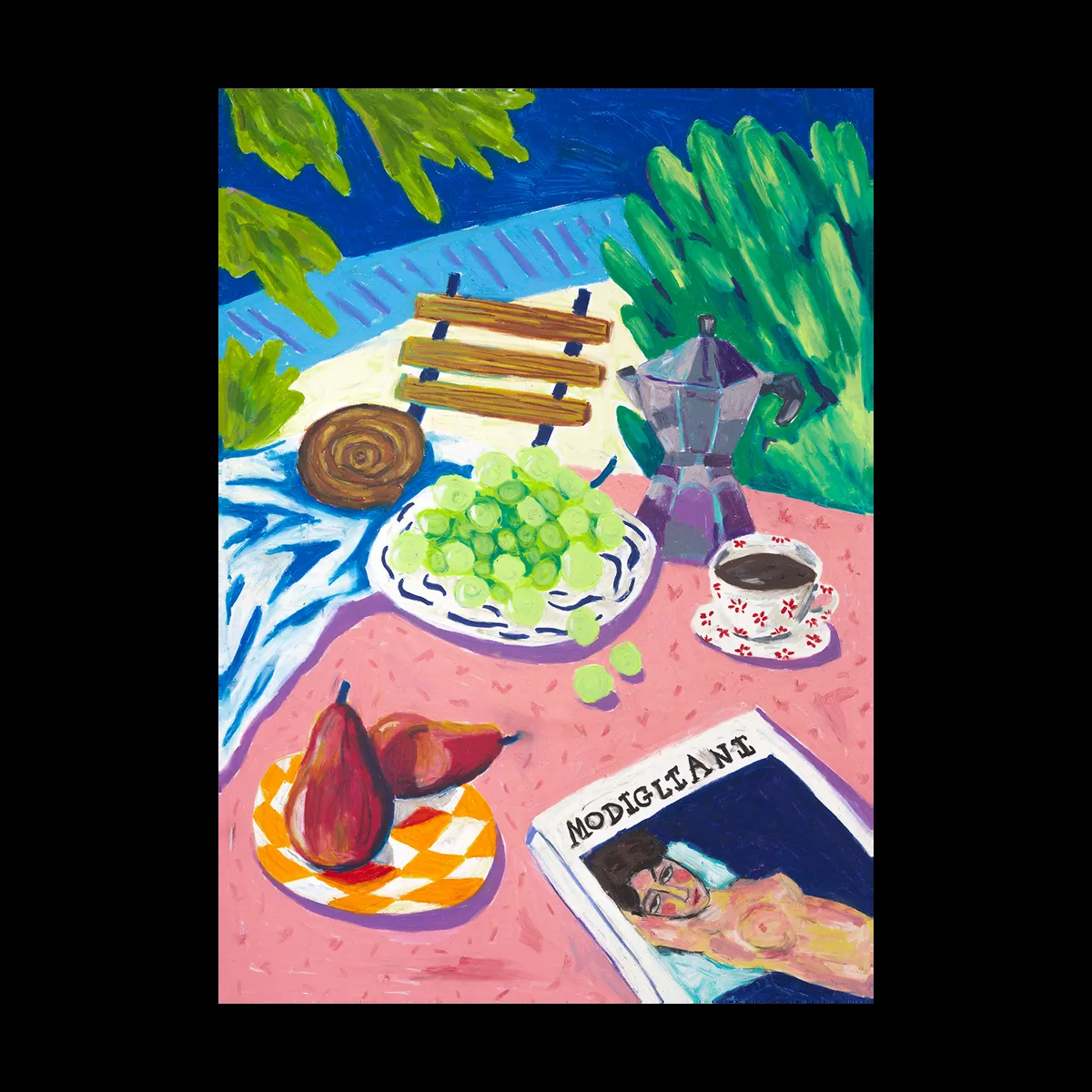 Paper Collective Modigliani in the Garden Poster 50 x 70cm