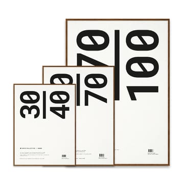 Paper Collective Bilderrahmen Plexiglas-dunkle Eiche - 50 x 70cm - Paper Collective