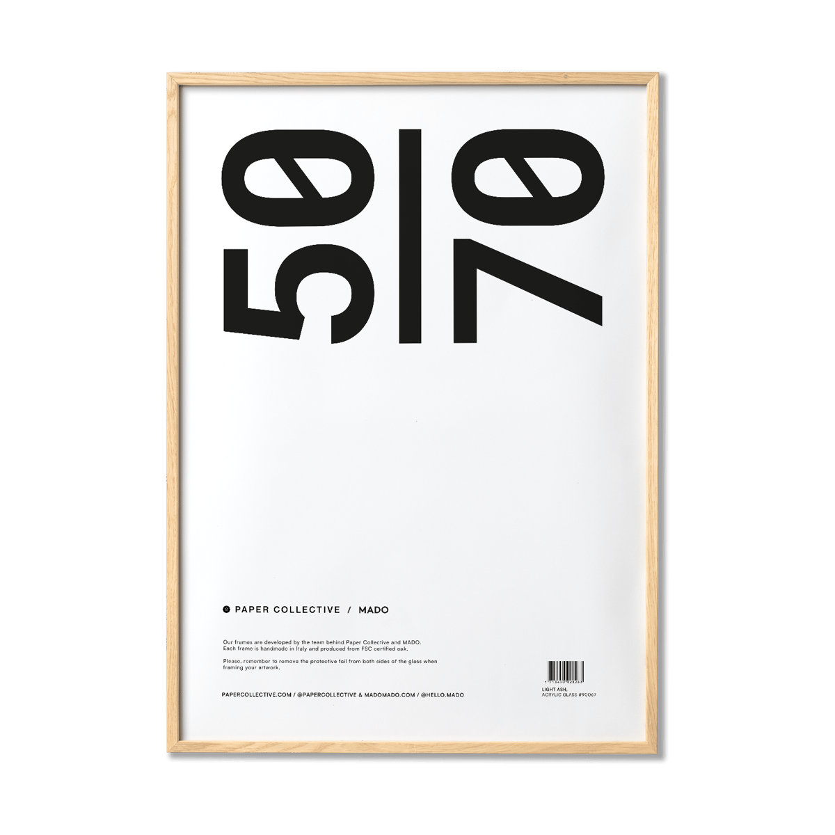 Paper Collective Paper Collective Bilderrahmen Plexiglas-Esche 50x70 cm