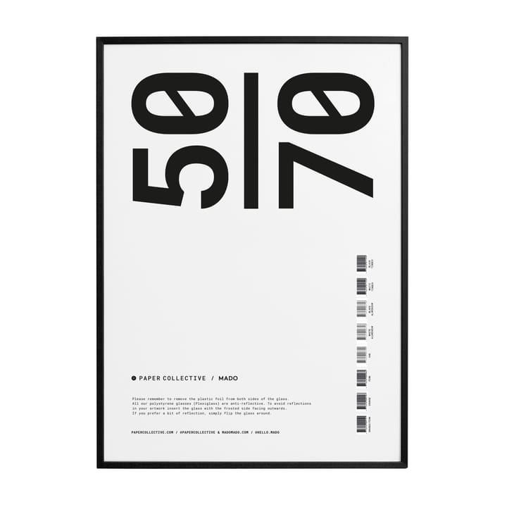 Paper Collective Rahmen Plexiglas-schwarz - 50 x 70cm - Paper Collective