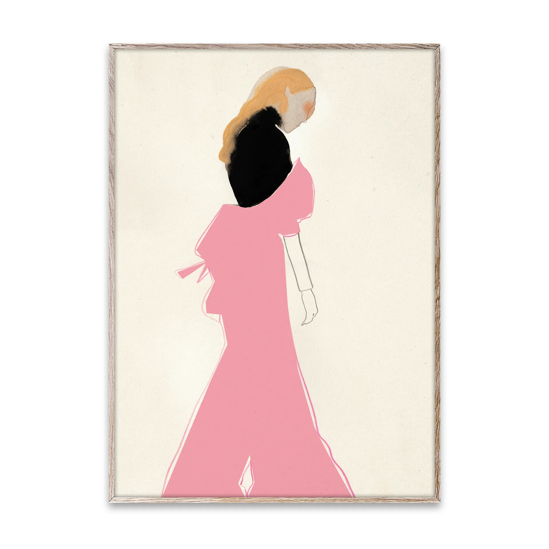 Pink Dress Poster, 50 x 70cm Paper Collective