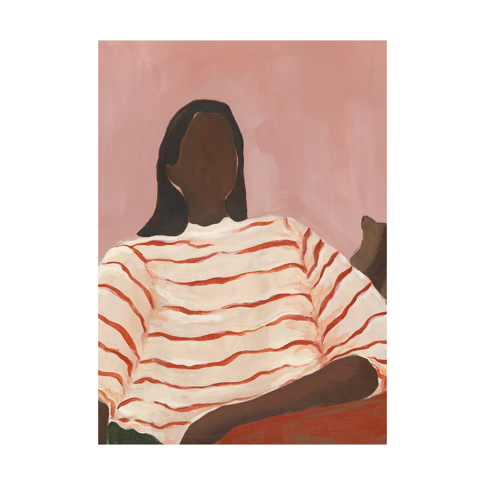 Red Stripes Poster, 30 x 40cm Paper Collective