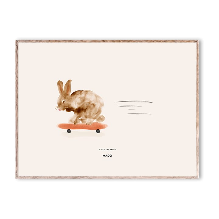 Rocky the Rabbit Poster - 30 x 40cm - Paper Collective