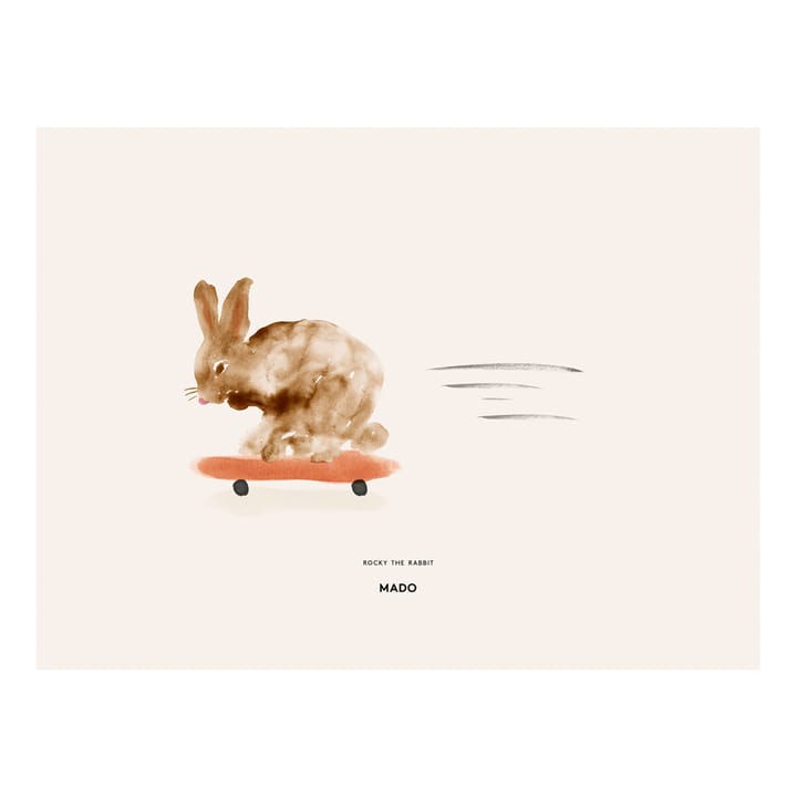 Rocky the Rabbit Poster - 30 x 40cm - Paper Collective