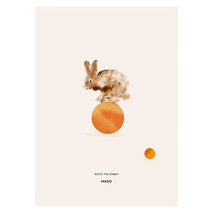 Rocky the Rabbit Poster - 50 x 70cm - Paper Collective